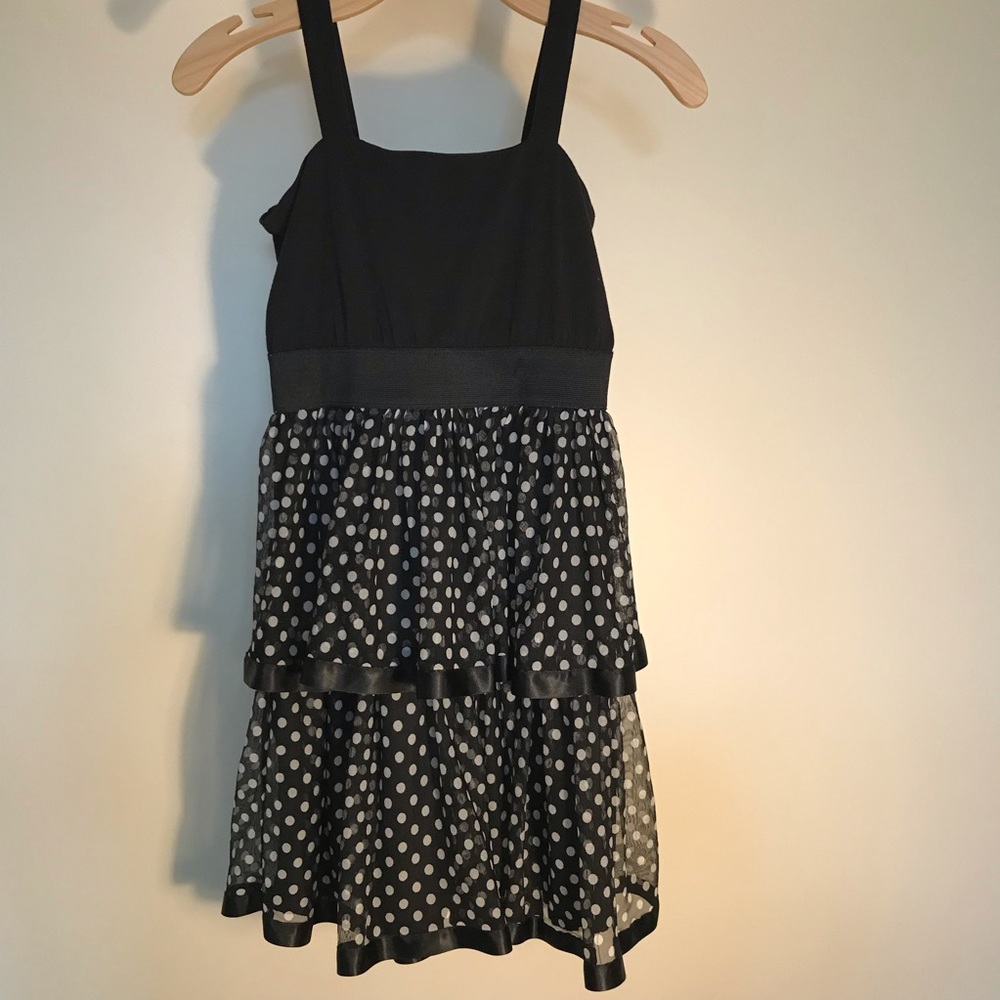 👗 She’s The One size 12 black polka dot dress